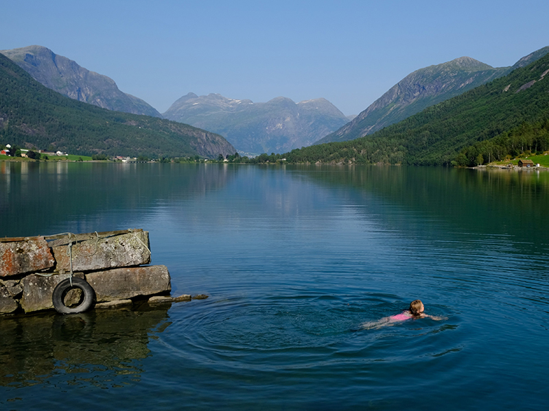 klimaskog Norwegen - Klassenfahrt für den Klimaschutz - Aktivität - Schwimmen